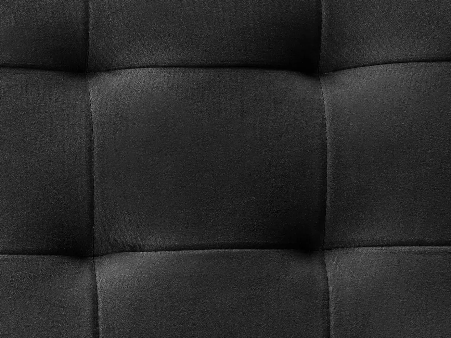 Discount Sofa rozkładana dla 3 osób ABERDEEN Welur Czarny Sofy Z Funkcją Spania|Wszystkie Sofy
