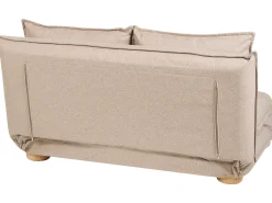 Discount Sofa rozkładana dla 2 osób ABISKO Len syntetyczny Beżowy Dzieci Sofy Z Funkcją Spania|Wszystkie Sofy