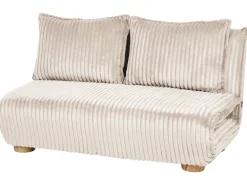 Sale Sofa rozkładana dla 2 osób ABISKO Sztruks Złamana biel Dzieci Sofy Z Funkcją Spania|Wszystkie Sofy