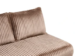 Sale Sofa rozkładana dla 2 osób ABISKO Sztruks Jasnobrązowy Dzieci Sofy Z Funkcją Spania|Wszystkie Sofy