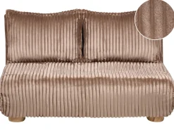 Sale Sofa rozkładana dla 2 osób ABISKO Sztruks Jasnobrązowy Dzieci Sofy Z Funkcją Spania|Wszystkie Sofy