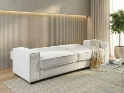 Sale Sofa rozkładana dla 3 osób AROLE Biały Sofy Z Funkcją Spania|Wszystkie Sofy