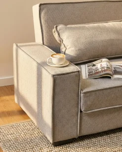 Sale Sofa rozkładana dla 3 osób AROLE Szary Sofy Z Funkcją Spania|Wszystkie Sofy