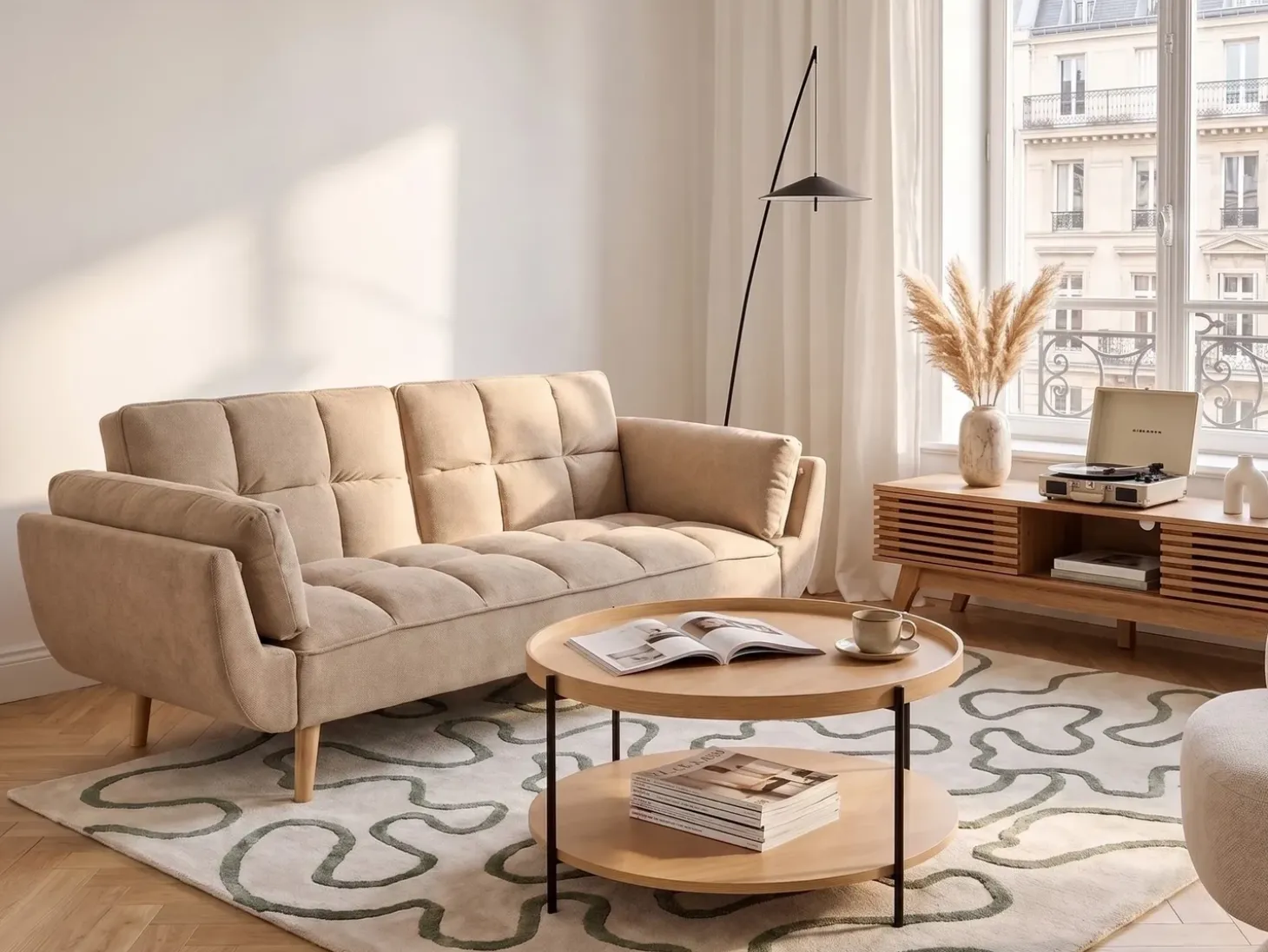 Sale Sofa rozkładana dla 3 osób ASBY Jasno Sofy Z Funkcją Spania|Wszystkie Sofy