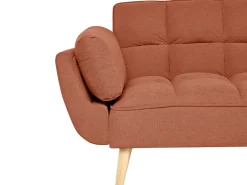 Outlet Sofa rozkładana dla 3 osób ASBY Pomarańczowy Sofy Z Funkcją Spania|Wszystkie Sofy