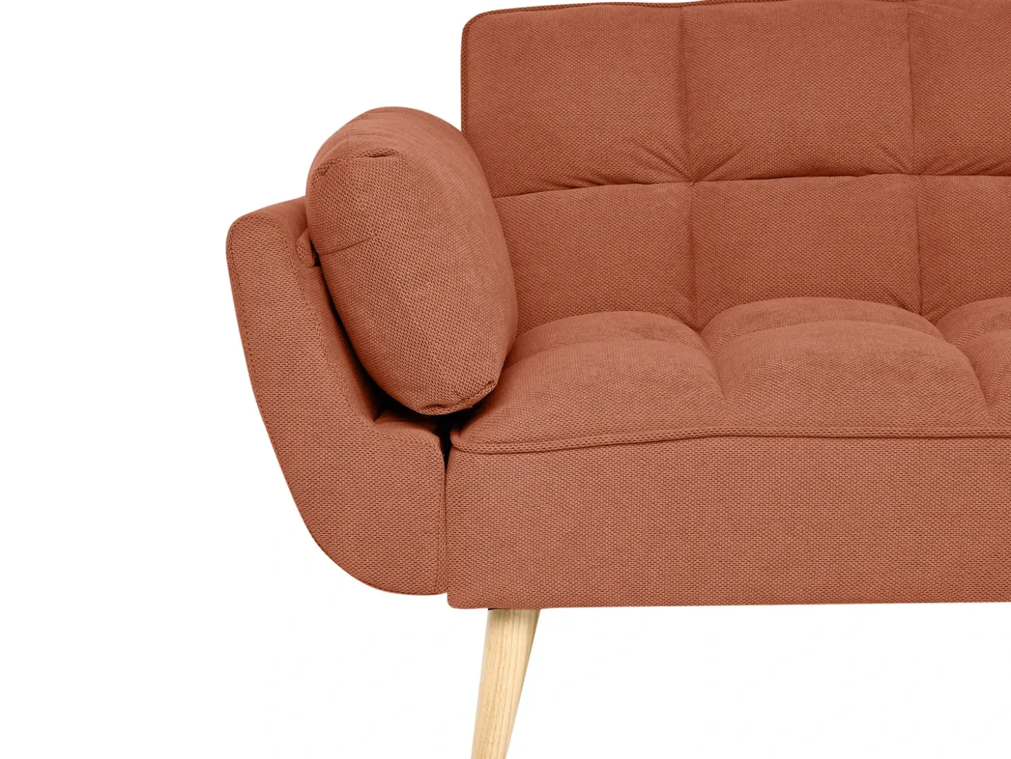Outlet Sofa rozkładana dla 3 osób ASBY Pomarańczowy Sofy Z Funkcją Spania|Wszystkie Sofy