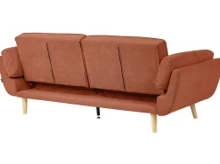 Outlet Sofa rozkładana dla 3 osób ASBY Pomarańczowy Sofy Z Funkcją Spania|Wszystkie Sofy