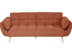 Outlet Sofa rozkładana dla 3 osób ASBY Pomarańczowy Sofy Z Funkcją Spania|Wszystkie Sofy