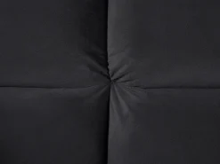 Online Sofa rozkładana dla 3 osób ASBY Welur Czarny Sofy Z Funkcją Spania|Wszystkie Sofy