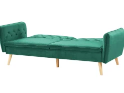 New Sofa rozkładana dla 2 osób BARDU Welur Ciemnozielony Sofy Z Funkcją Spania|Wszystkie Sofy
