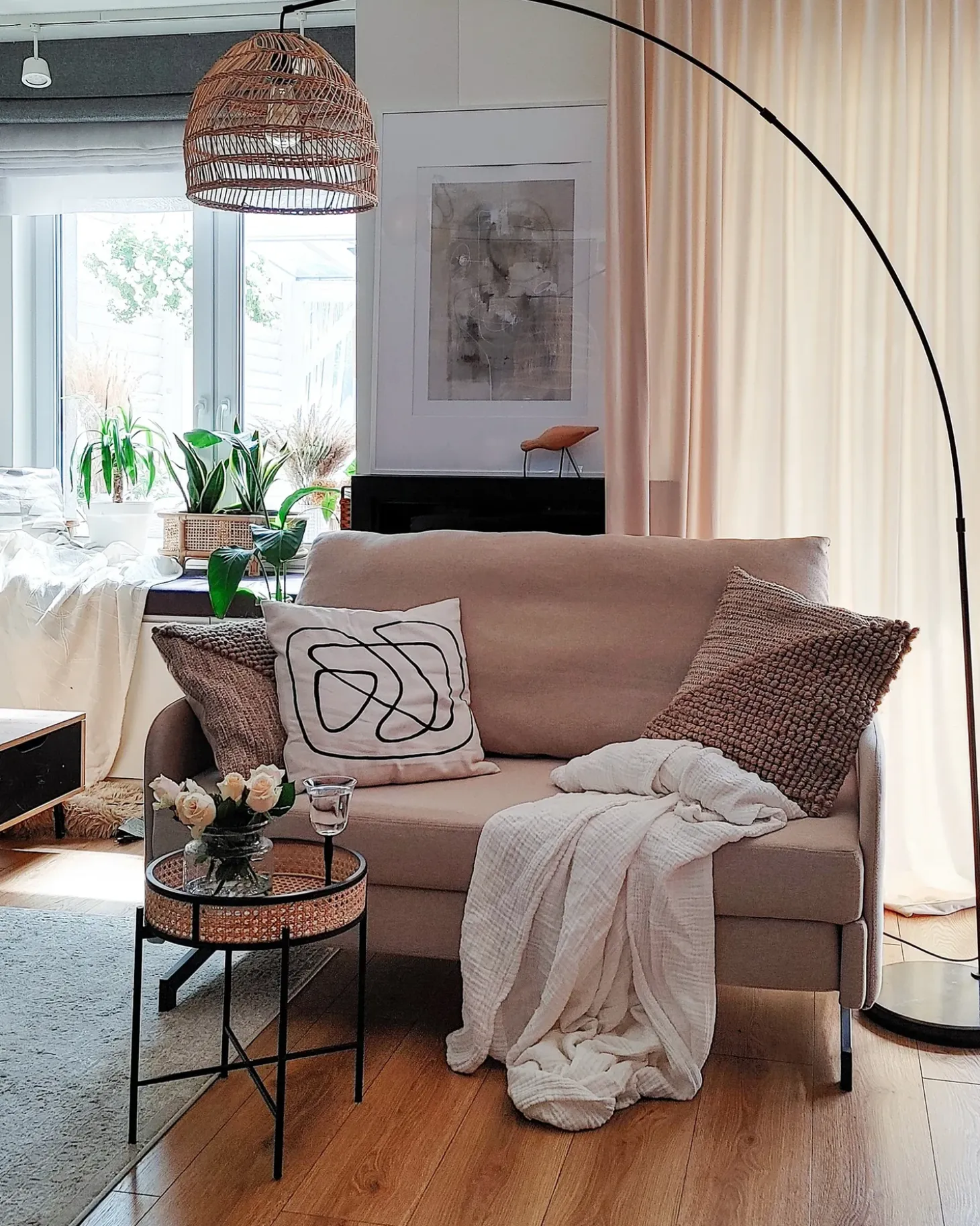 Sofa rozkładana dla 2 osób BELFAST Beżowy