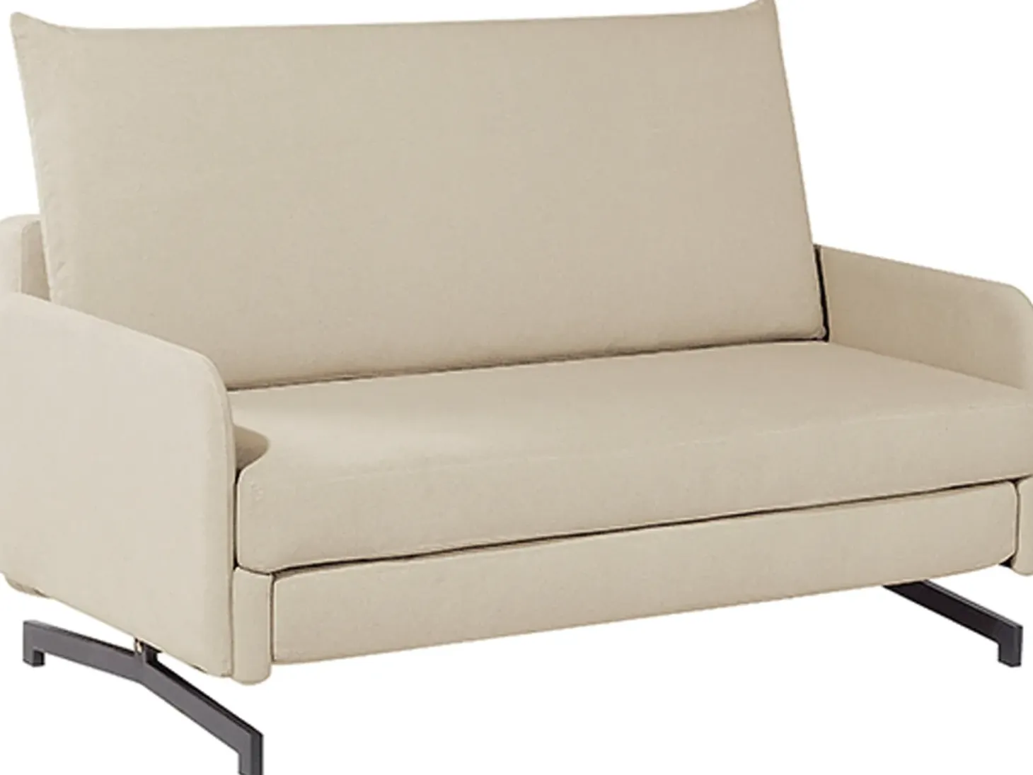 Sofa rozkładana dla 2 osób BELFAST Beżowy