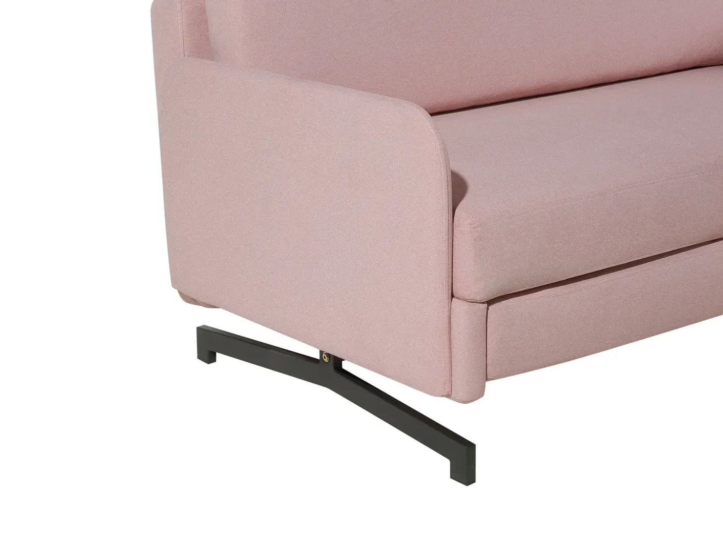 Sofa rozkładana dla 2 osób BELFAST Różowy