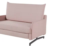 Sofa rozkładana dla 2 osób BELFAST Różowy