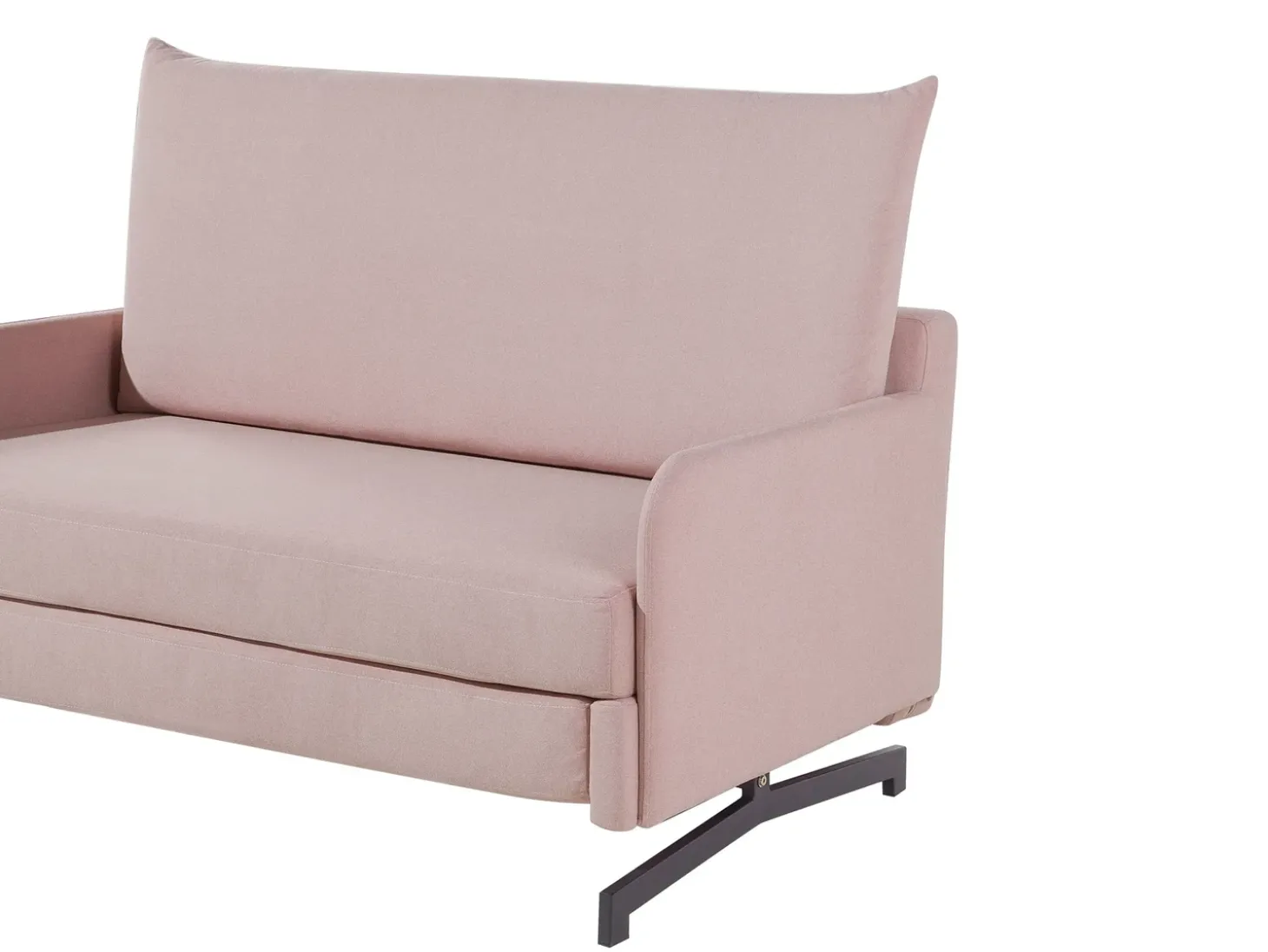 Sofa rozkładana dla 2 osób BELFAST Różowy