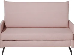Sofa rozkładana dla 2 osób BELFAST Różowy