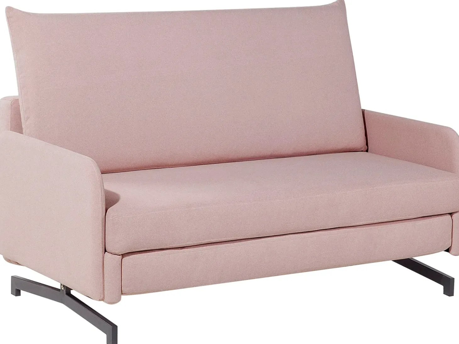 Sofa rozkładana dla 2 osób BELFAST Różowy