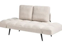 Hot Sofa rozkładana dla 2 osób BREKKE Boucle Złamana biel Sofy Z Funkcją Spania|Wszystkie Sofy
