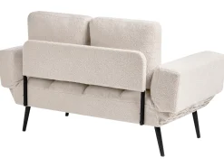 Hot Sofa rozkładana dla 2 osób BREKKE Boucle Złamana biel Sofy Z Funkcją Spania|Wszystkie Sofy