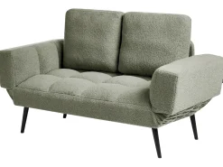 Hot Sofa rozkładana dla 2 osób BREKKE Boucle Zielony Sofy Z Funkcją Spania|Wszystkie Sofy
