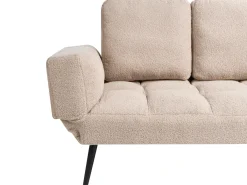 Best Sofa rozkładana dla 2 osób BREKKE Boucle Beżowy Sofy Z Funkcją Spania|Wszystkie Sofy