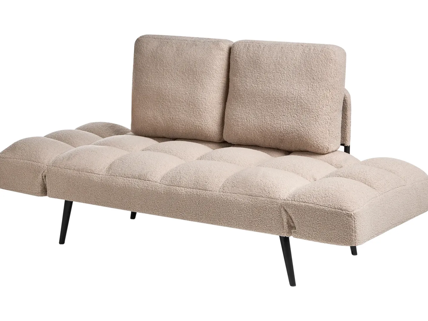 Best Sofa rozkładana dla 2 osób BREKKE Boucle Beżowy Sofy Z Funkcją Spania|Wszystkie Sofy