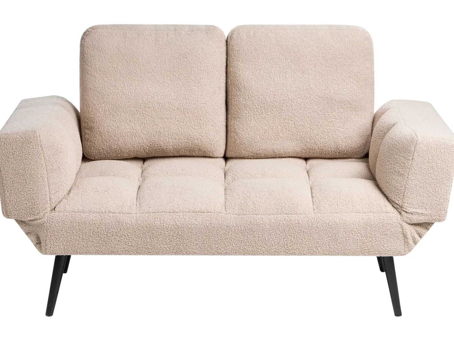 Best Sofa rozkładana dla 2 osób BREKKE Boucle Beżowy Sofy Z Funkcją Spania|Wszystkie Sofy
