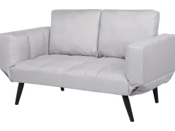 Clearance Sofa rozkładana dla 2 osób BREKKE Jasnoszary Sofy Z Funkcją Spania|Wszystkie Sofy