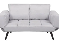 Clearance Sofa rozkładana dla 2 osób BREKKE Jasnoszary Sofy Z Funkcją Spania|Wszystkie Sofy