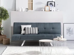 Best Sofa rozkładana dla 3 osób BRISTOL Ciemnoniebieski Sofy Z Funkcją Spania|Wszystkie Sofy
