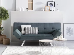 Best Sofa rozkładana dla 3 osób BRISTOL Ciemnoniebieski Sofy Z Funkcją Spania|Wszystkie Sofy