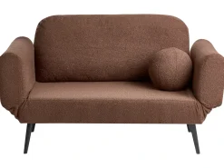 Online Sofa rozkładana dla 2 osób DOROTEA Boucle Brązowy Sofy Z Funkcją Spania|Wszystkie Sofy