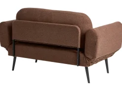 Online Sofa rozkładana dla 2 osób DOROTEA Boucle Brązowy Sofy Z Funkcją Spania|Wszystkie Sofy