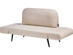 Sofa rozkładana dla 2 osób DOROTEA Boucle Beżowy Sofy Z Funkcją Spania|Wszystkie Sofy