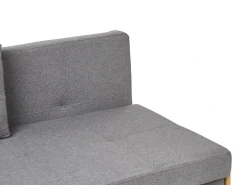 New Sofa rozkładana dla 2 osób EDLAND Ciemnoszary Sofy Z Funkcją Spania|Wszystkie Sofy