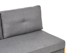 New Sofa rozkładana dla 2 osób EDLAND Ciemnoszary Sofy Z Funkcją Spania|Wszystkie Sofy