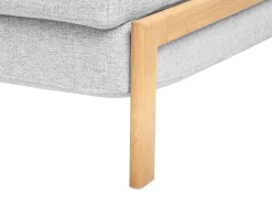 Outlet dla 2 osób EDLAND Jasnoszary Sofy Z Funkcją Spania|Wszystkie Sofy