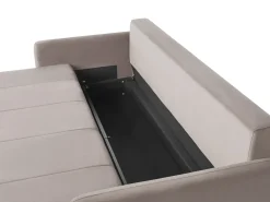 New Sofa rozkładana dla 3 osób EGGE Welur Beżowoszary Sofy Z Funkcją Spania|Wszystkie Sofy