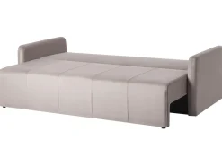 New Sofa rozkładana dla 3 osób EGGE Welur Beżowoszary Sofy Z Funkcją Spania|Wszystkie Sofy