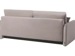 New Sofa rozkładana dla 3 osób EGGE Welur Beżowoszary Sofy Z Funkcją Spania|Wszystkie Sofy