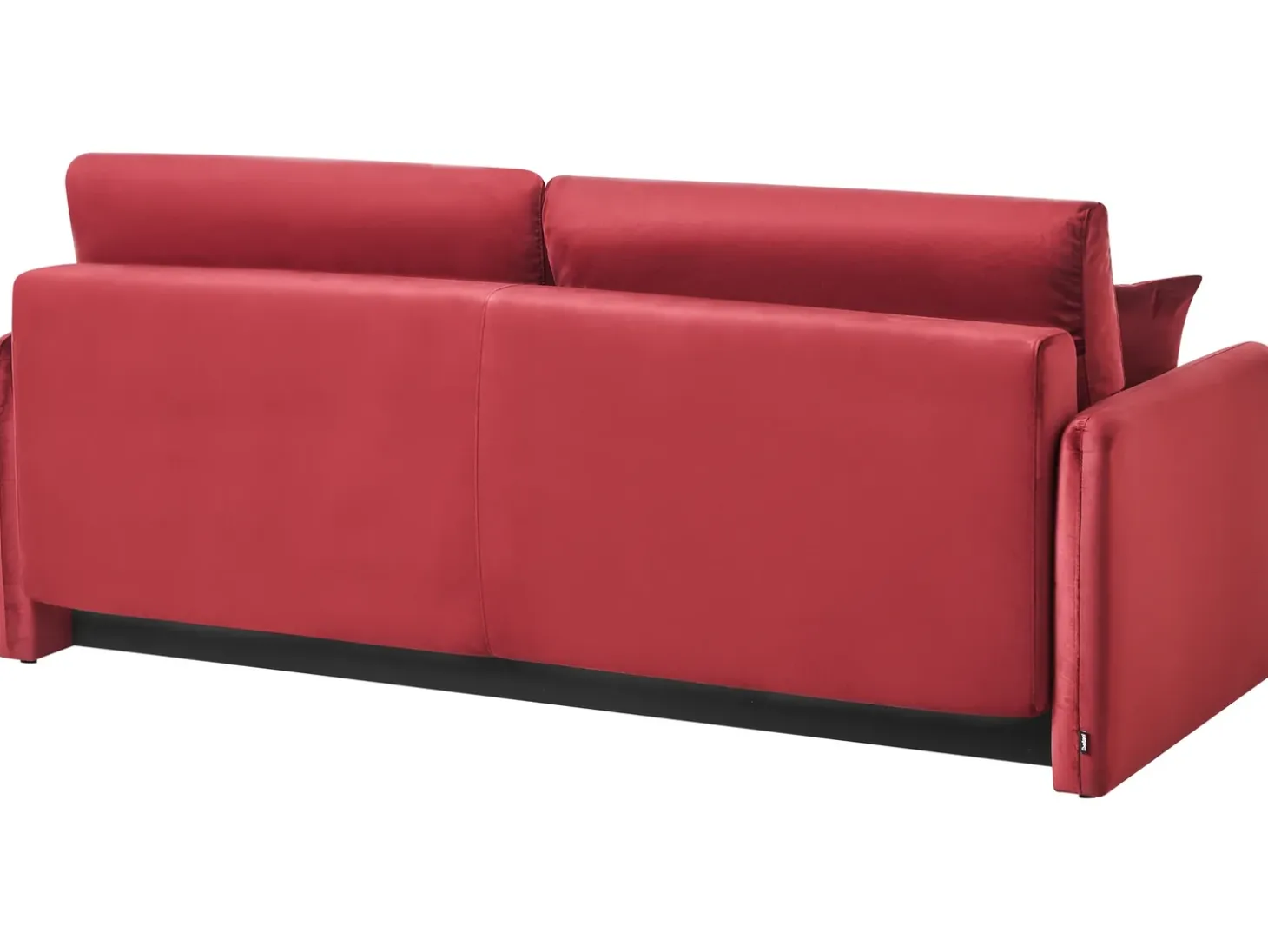 Sale Sofa rozkładana dla 3 osób EGGE Welur Burgundowy Sofy Z Funkcją Spania|Wszystkie Sofy