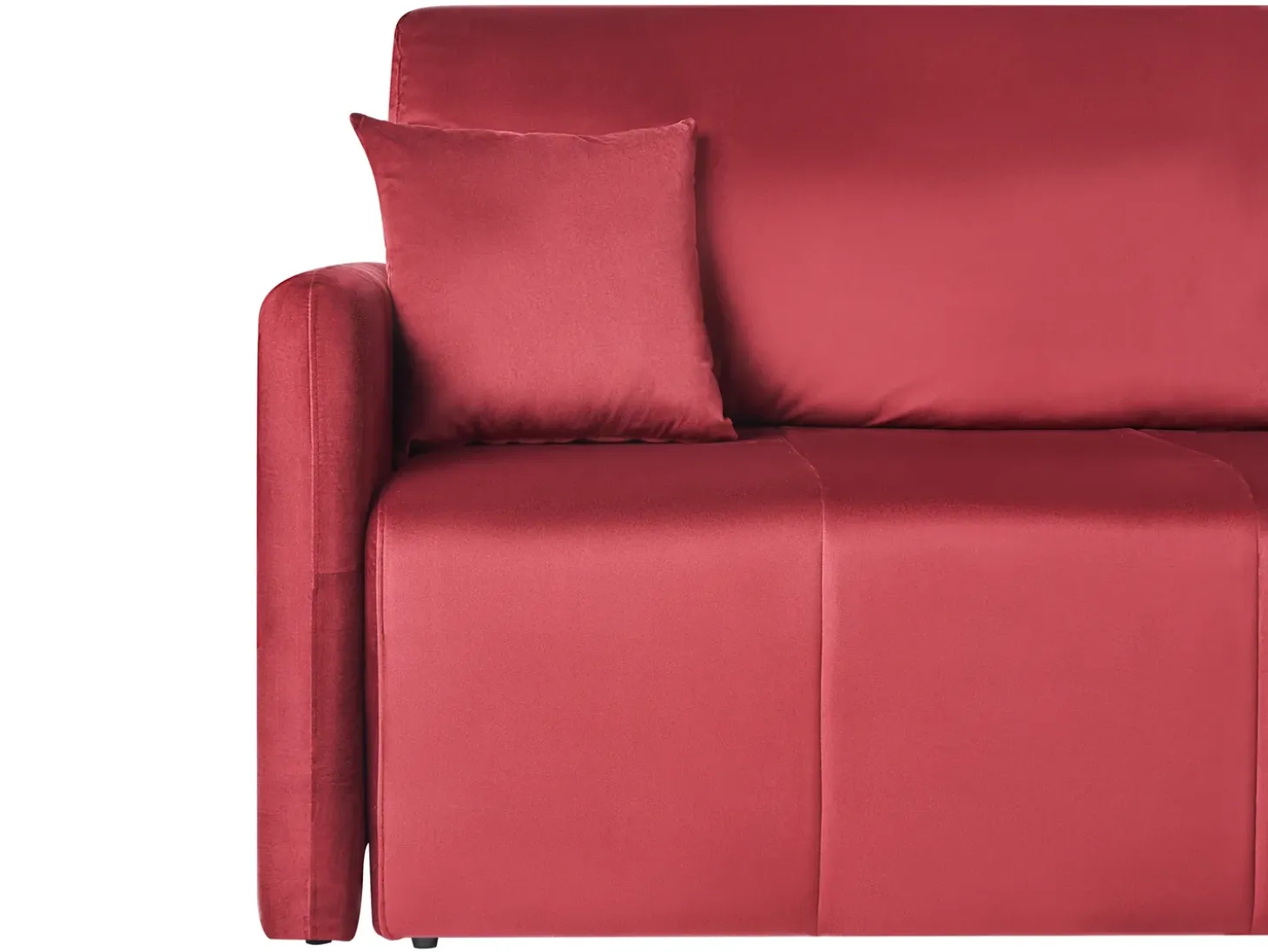 Sale Sofa rozkładana dla 3 osób EGGE Welur Burgundowy Sofy Z Funkcją Spania|Wszystkie Sofy