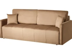 Discount Sofa rozkładana dla 3 osób EGGE Welur Jasno Sofy Z Funkcją Spania|Wszystkie Sofy