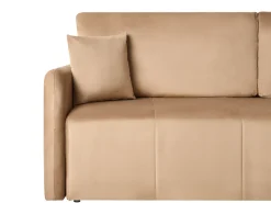 Discount Sofa rozkładana dla 3 osób EGGE Welur Jasno Sofy Z Funkcją Spania|Wszystkie Sofy