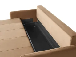 Discount Sofa rozkładana dla 3 osób EGGE Welur Jasno Sofy Z Funkcją Spania|Wszystkie Sofy