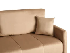 Discount Sofa rozkładana dla 3 osób EGGE Welur Jasno Sofy Z Funkcją Spania|Wszystkie Sofy