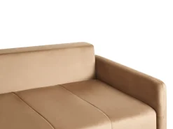 Discount Sofa rozkładana dla 3 osób EGGE Welur Jasno Sofy Z Funkcją Spania|Wszystkie Sofy