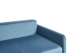 Sale Sofa rozkładana dla 3 osób EGGE Welur Sofy Z Funkcją Spania|Wszystkie Sofy