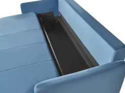 Sale Sofa rozkładana dla 3 osób EGGE Welur Sofy Z Funkcją Spania|Wszystkie Sofy