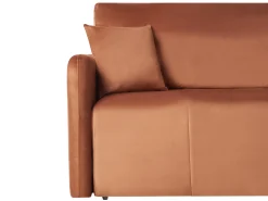 New Sofa rozkładana dla 3 osób EGGE Welur Złoty brąz Sofy Z Funkcją Spania|Wszystkie Sofy